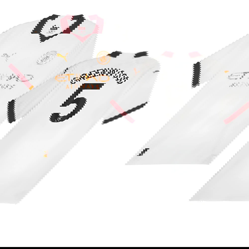 2023-2024 Man City Authentic Away Shirt (Greenwood 5)