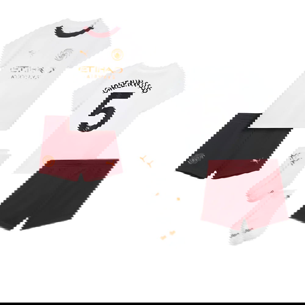 2023-2024 Man City Away Baby Kit (Greenwood 5)
