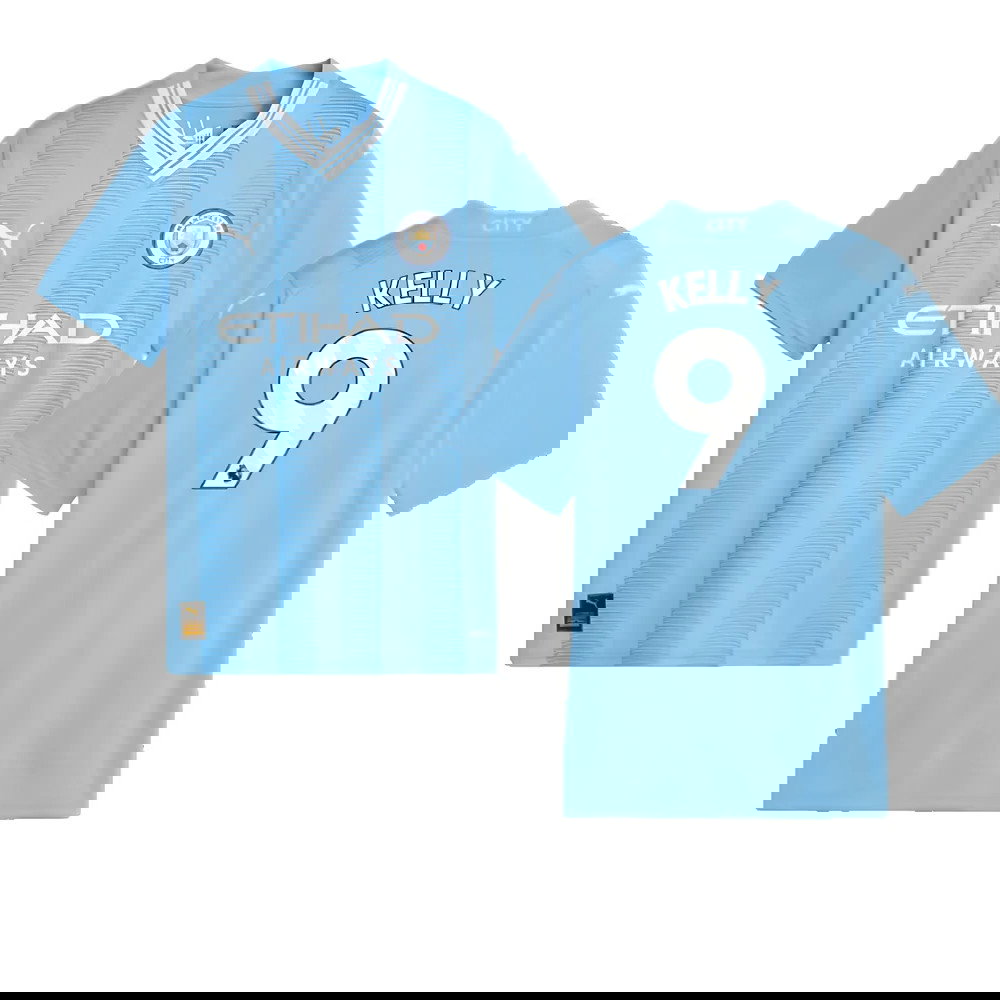 2023-2024 Man City Home Shirt (Kids) (Kelly 9)