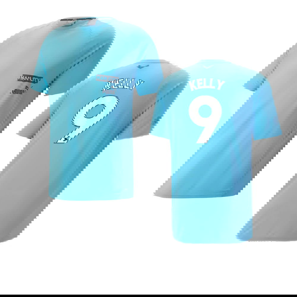 2023-2024 Man City Casuals Tee (Blue Wash) - Kids (Kelly 9)