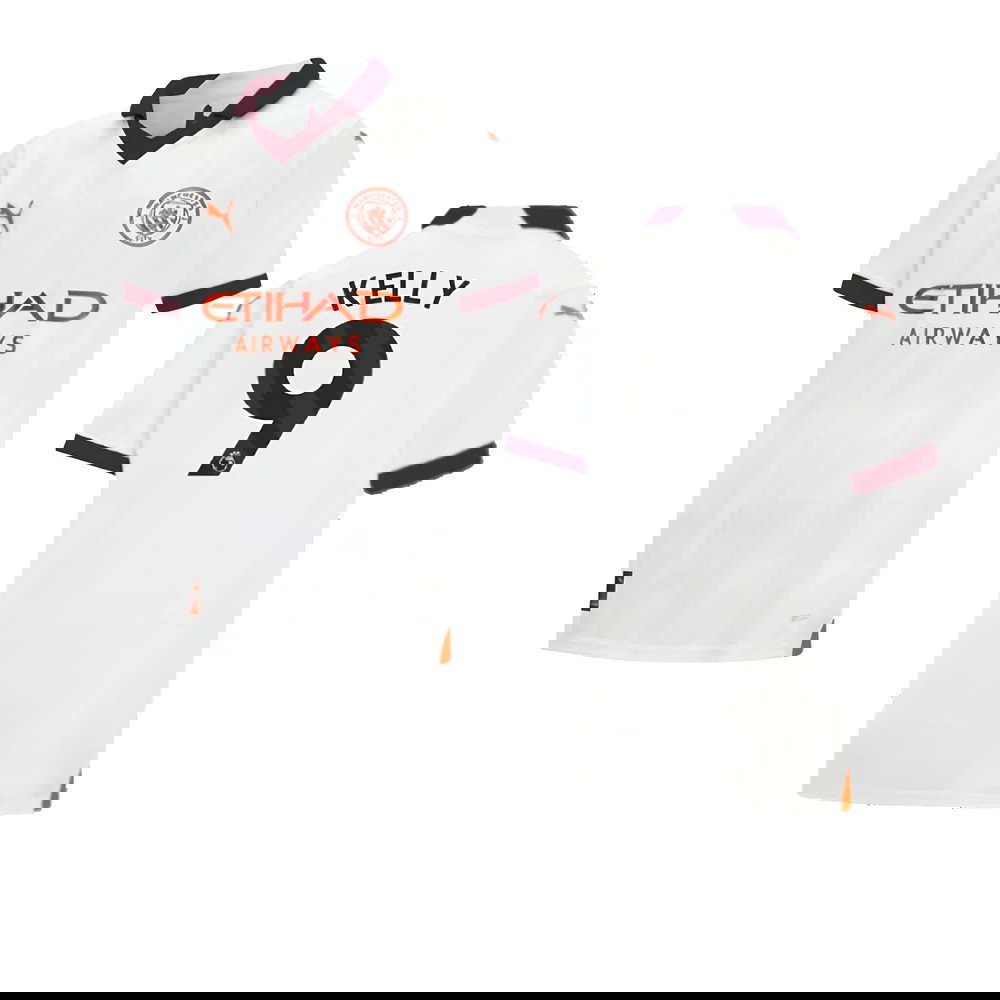 2023-2024 Man City Away Shirt (Kids) (Kelly 9)