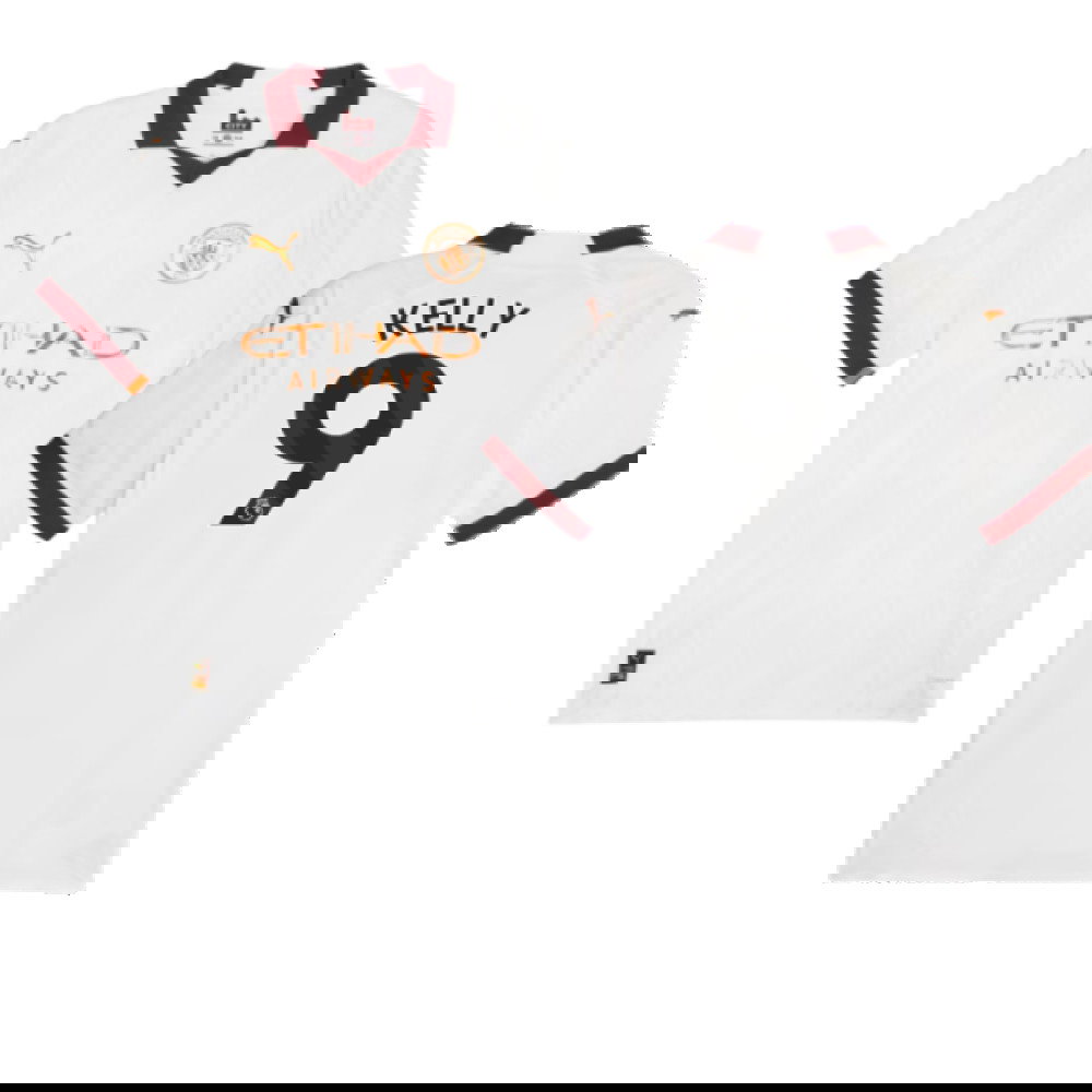 2023-2024 Man City Authentic Away Shirt (Kelly 9)