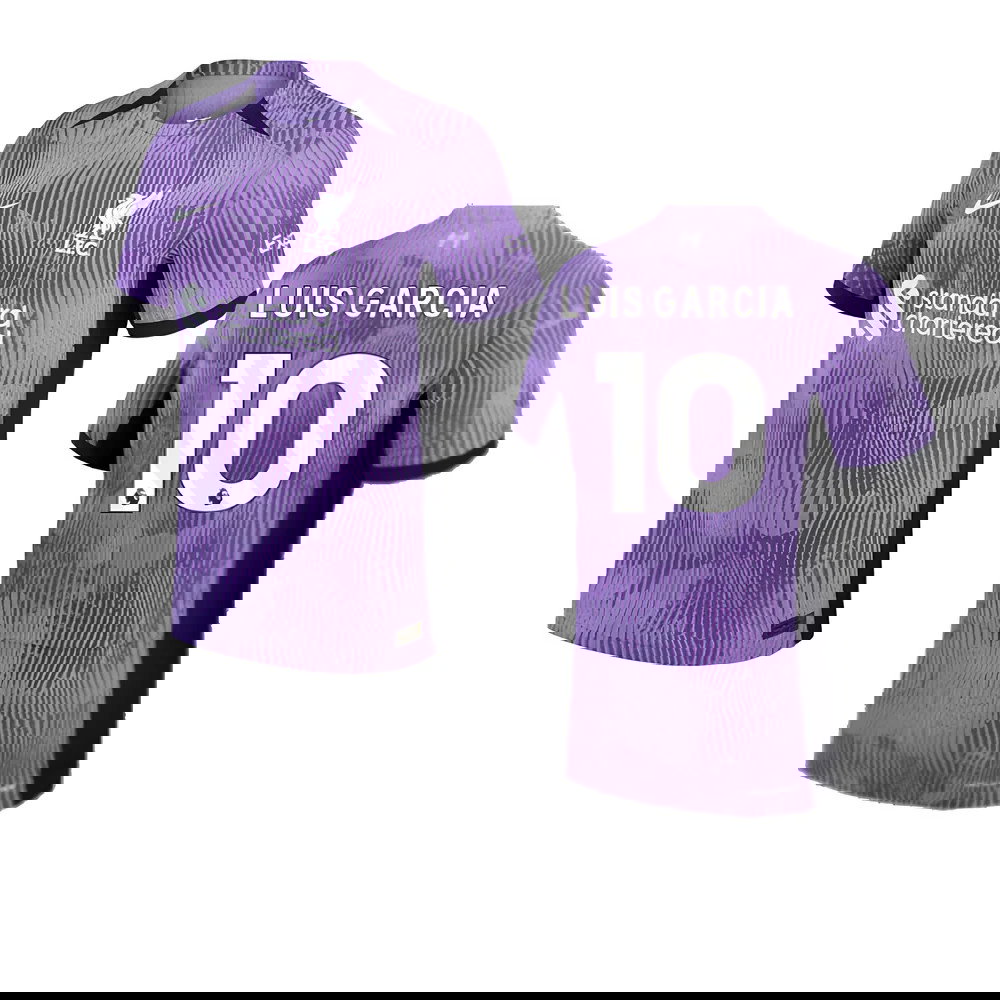 2023-2024 Liverpool Third Authentic Match Shirt (Luis Garcia 10)