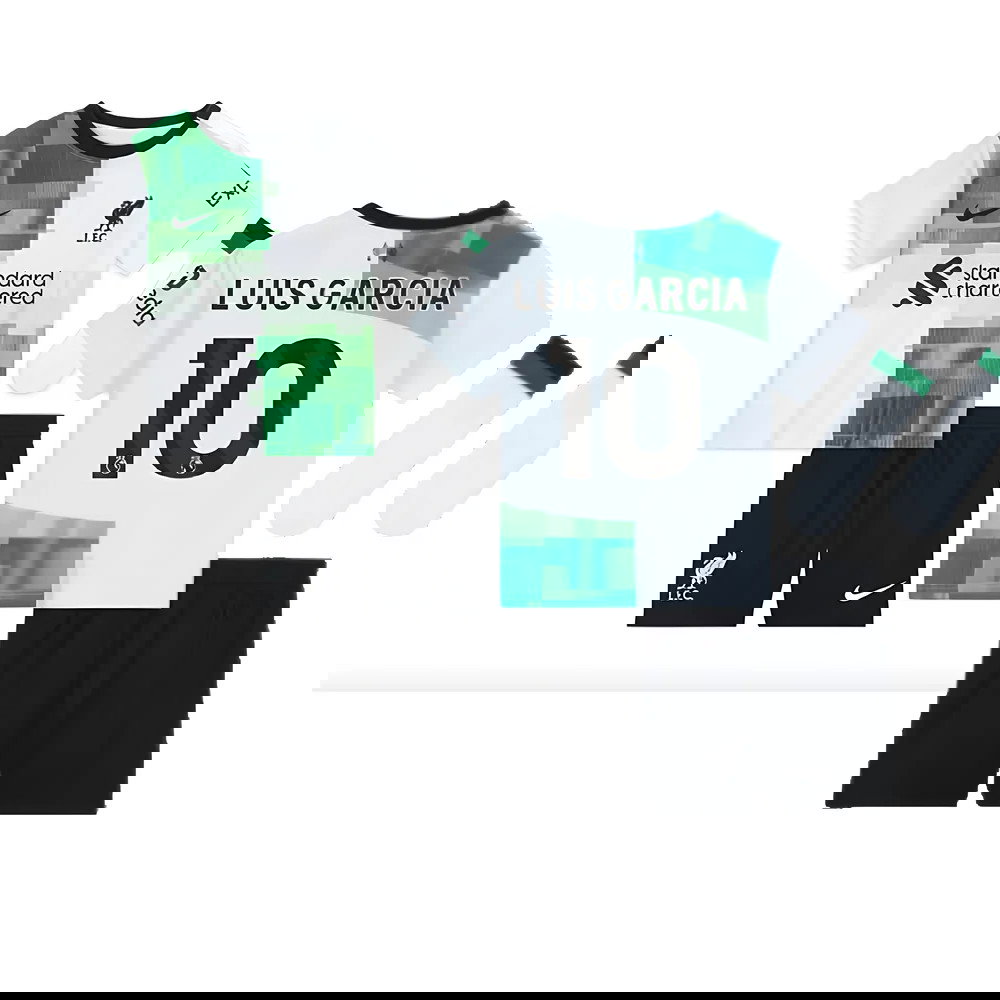 2023-2024 Liverpool Away Infant Baby Kit (Luis Garcia 10)