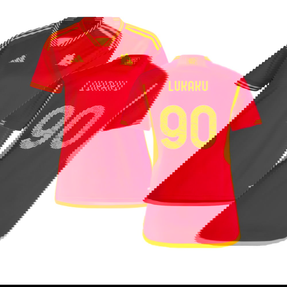 2023-2024 Roma Home Shirt (Ladies) (LUKAKU 90)
