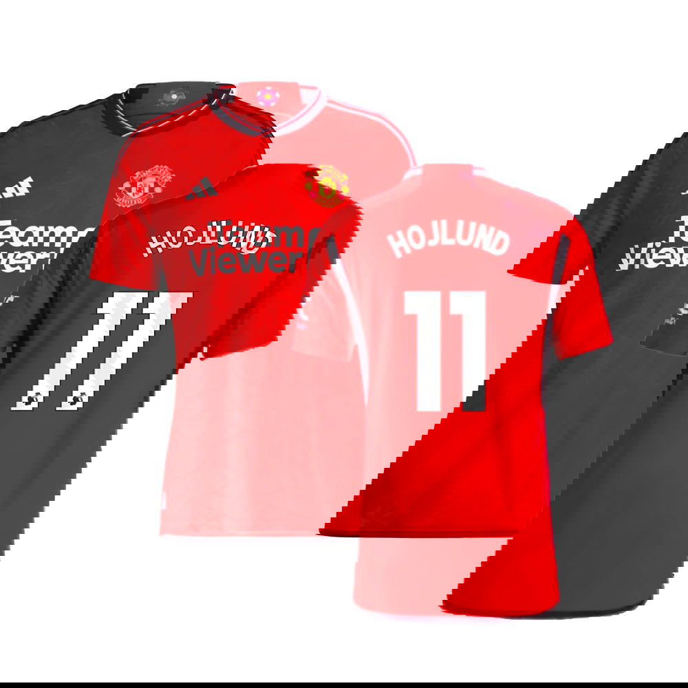 2023-2024 Man Utd Authentic Home Shirt (Hojlund 11)