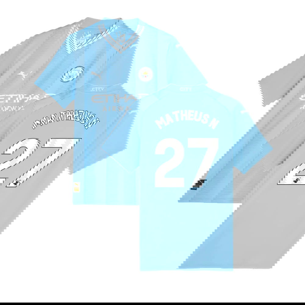 2023-2024 Man City Home Shirt (Ladies) (Matheus N 27)
