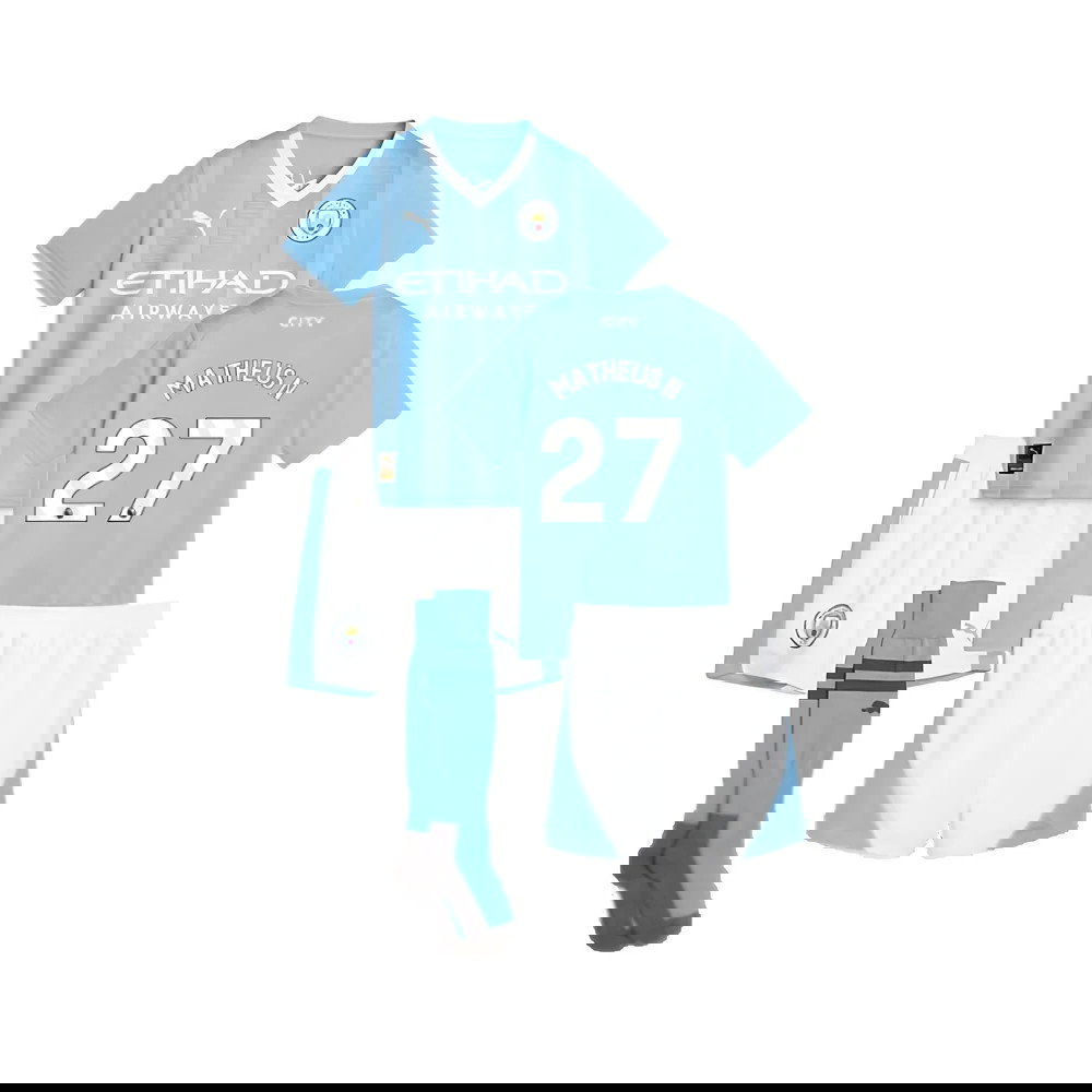 2023-2024 Man City Home Mini Kit (Matheus N 27)