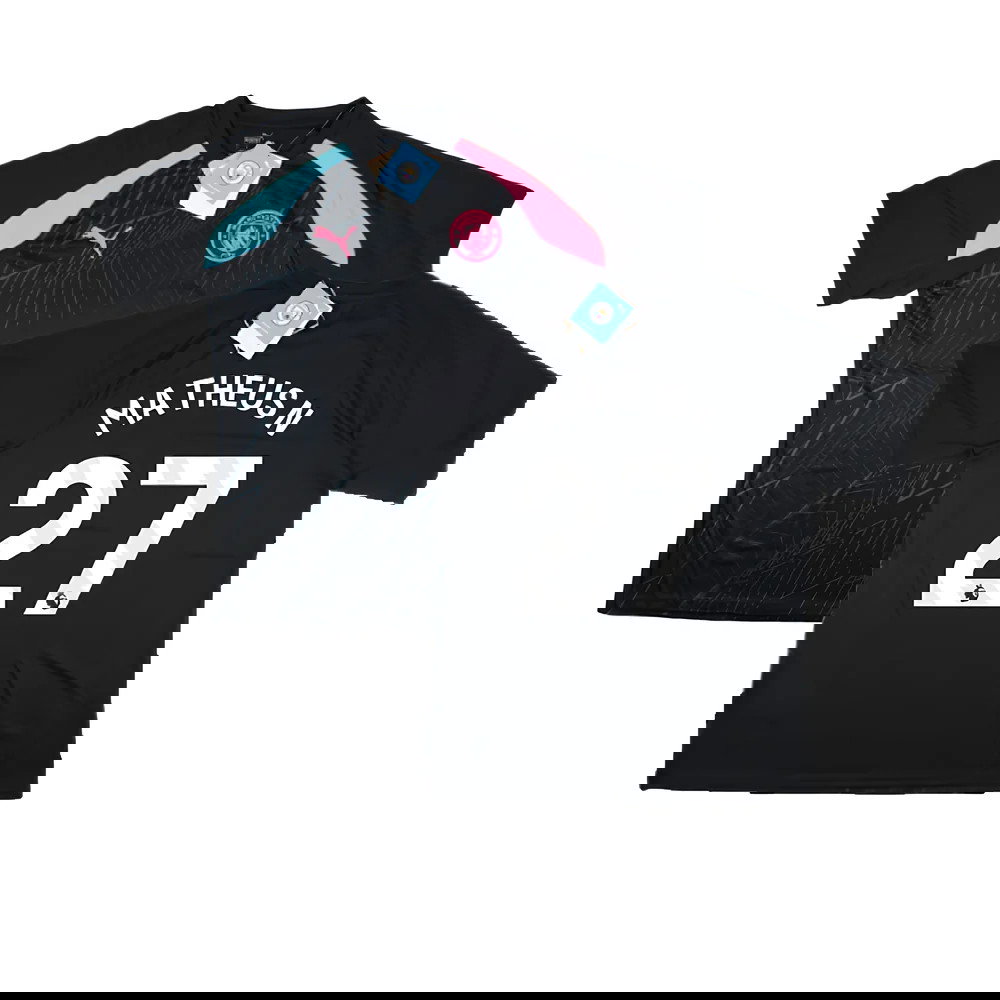 2023-2024 Man City Pre-Match Jersey (Dark Navy) (Matheus N 27)