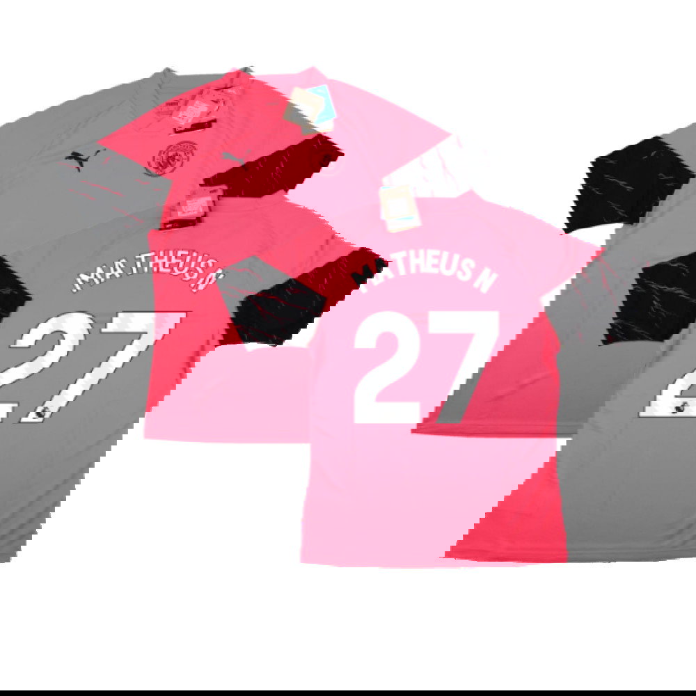 2023-2024 Man City Training Jersey (Sunset Glow) (Matheus N 27)