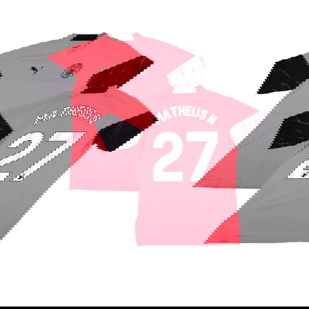 2023-2024 Man City Training Jersey Pro (Sunset Glow) (Matheus N 27)