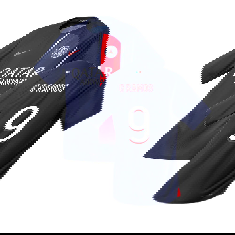 2023-2024 PSG Home Match Authentic Shirt (G Ramos 9)