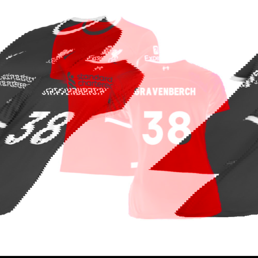 2023-2024 Liverpool Home Shirt (Ladies) (Gravenberch 38)
