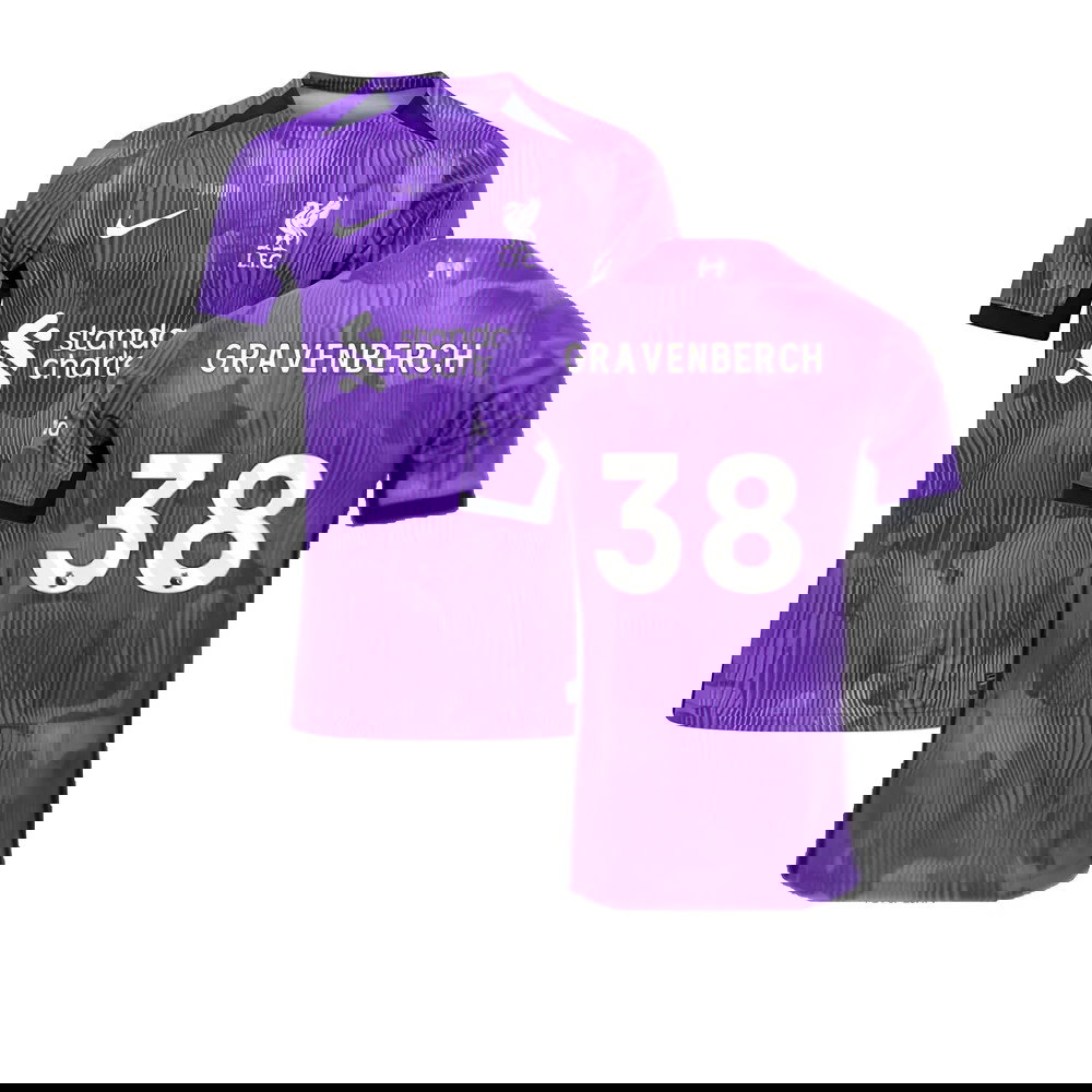 2023-2024 Liverpool Third Shirt (Kids) (Gravenberch 38)