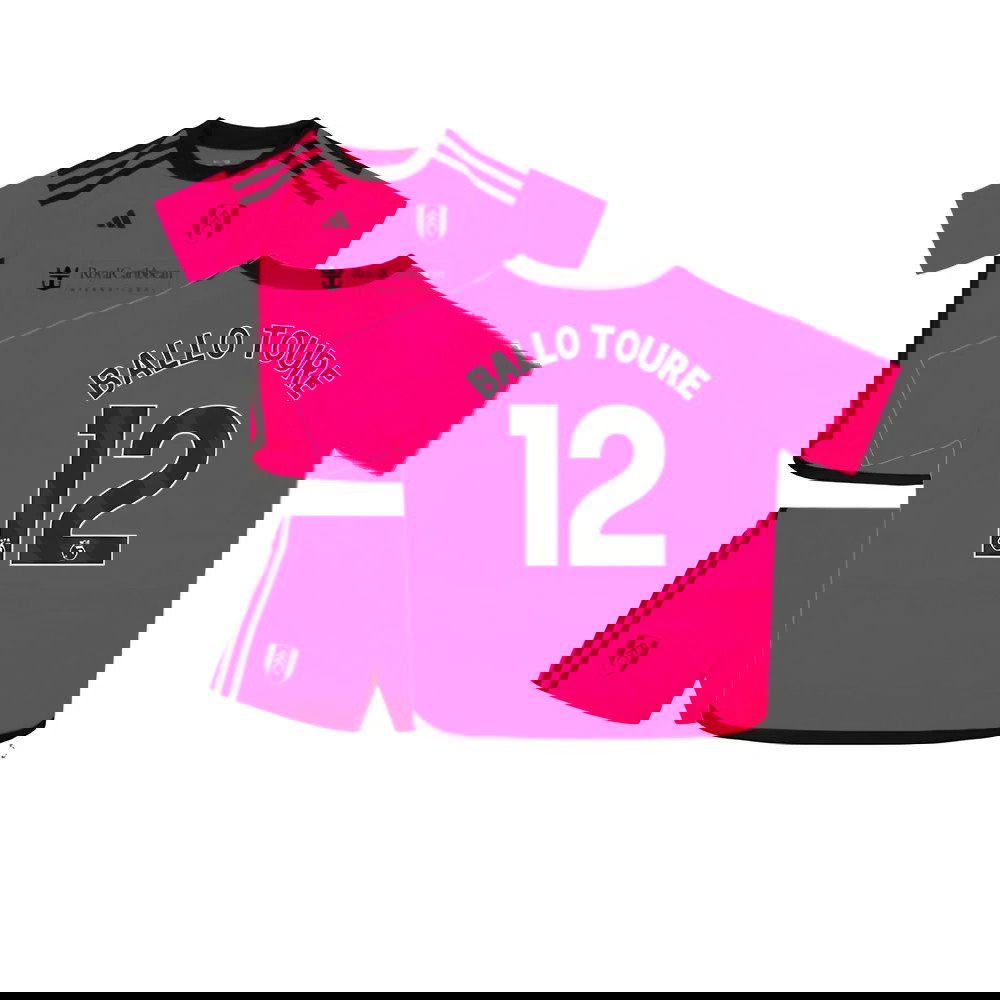 2023-2024 Fulham Away Little Boys Mini Kit (Ballo Toure 12)