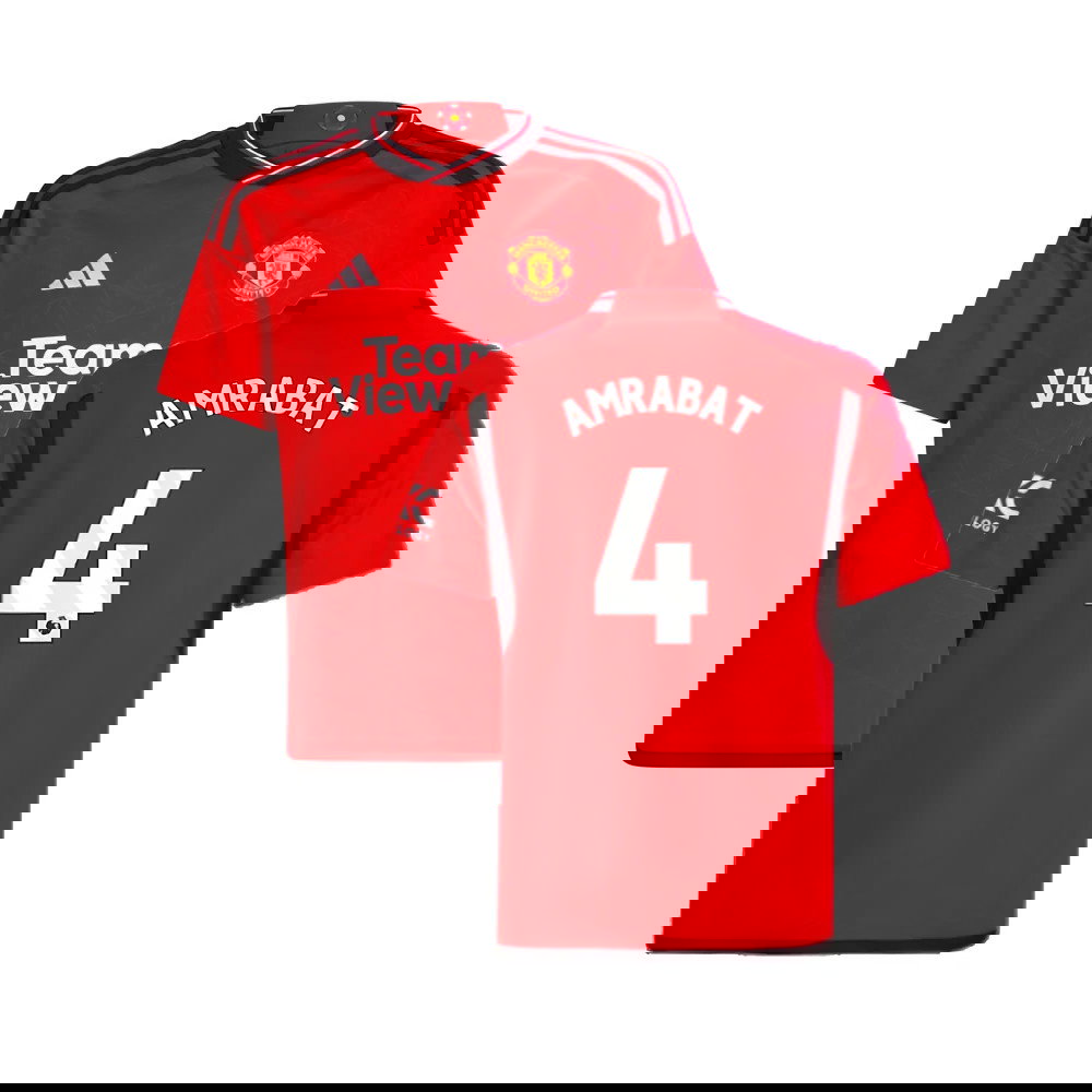 2023-2024 Man Utd Home Shirt (Kids) (Amrabat 4)