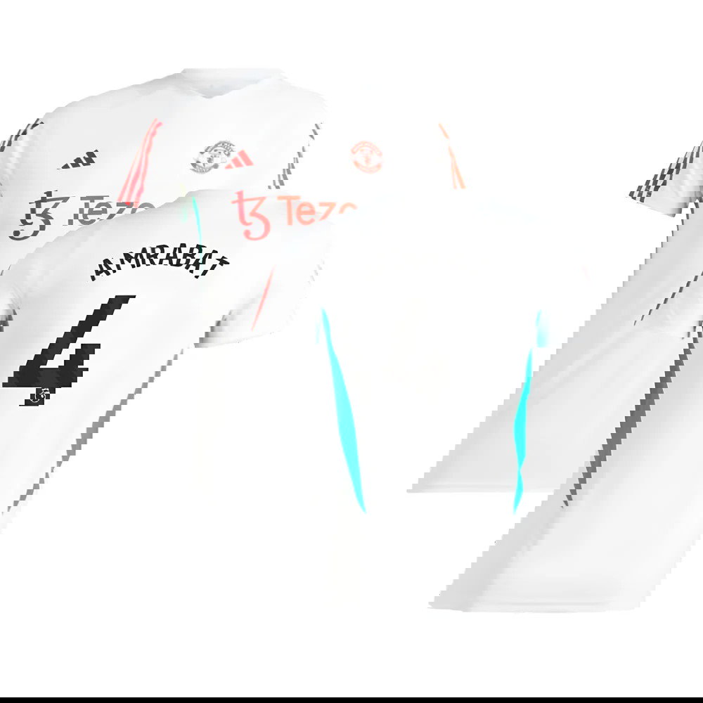 2023-2024 Man Utd Training Jersey (White) - Ladies (Amrabat 4)