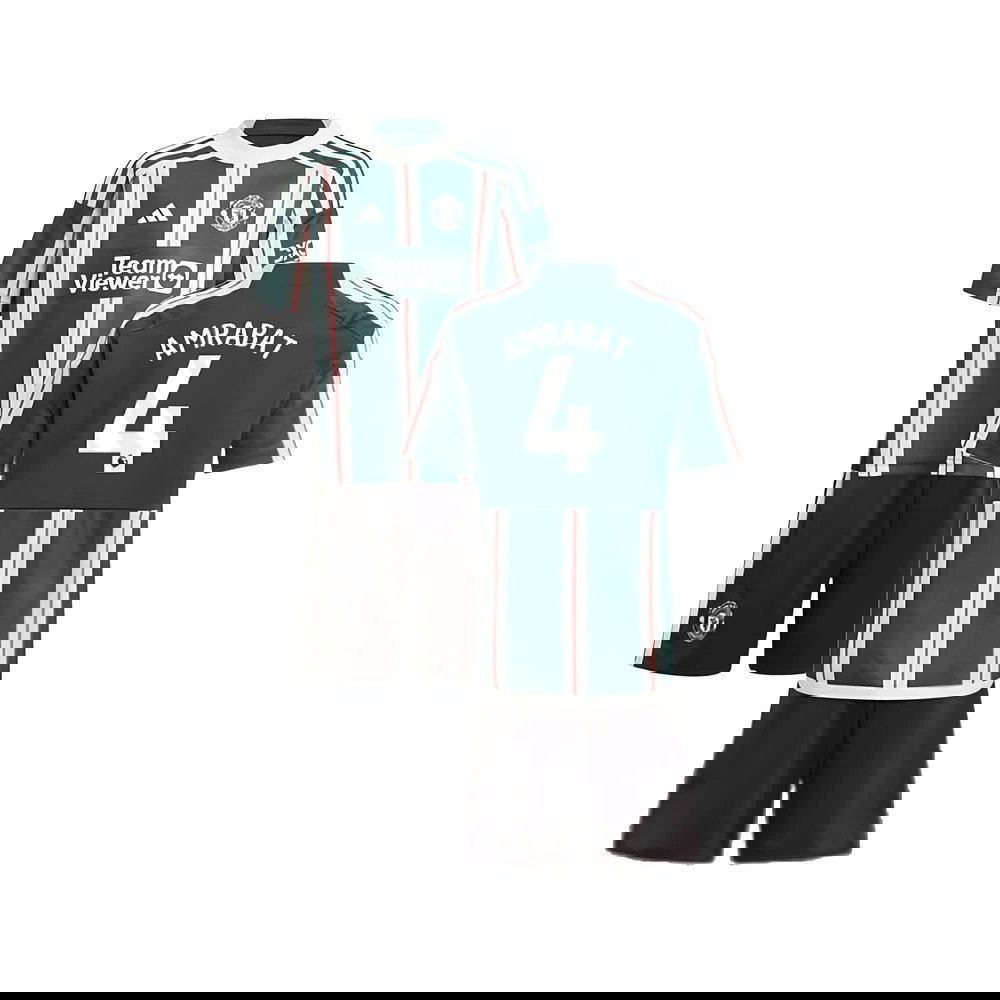2023-2024 Man Utd Away Mini Kit (Amrabat 4)