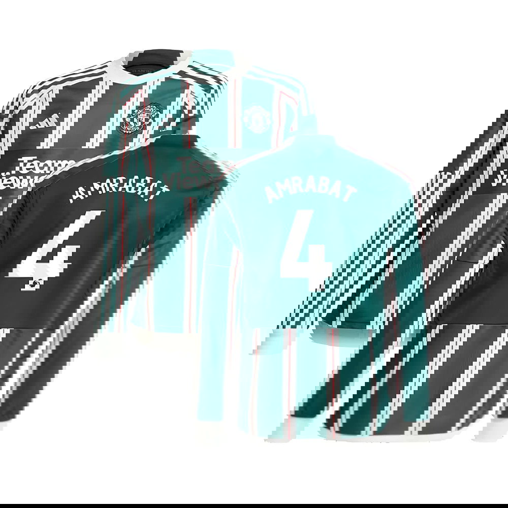 2023-2024 Man Utd Away Long Sleeve Shirt (Kids) (Amrabat 4)