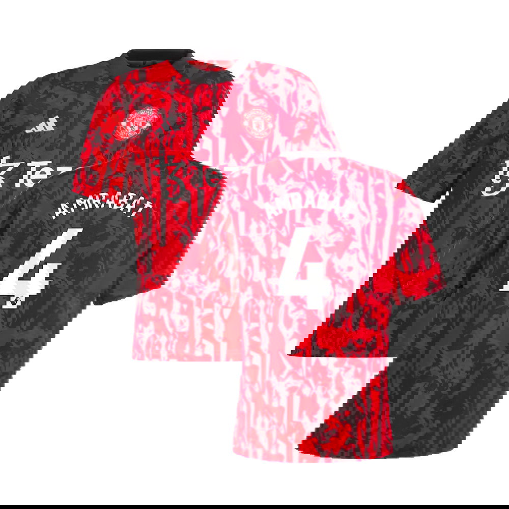 2023-2024 Man Utd Pre-Match Shirt (Red) - Kids (Amrabat 4)