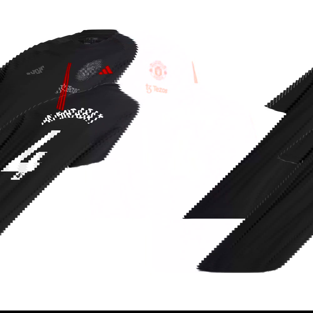 2023-2024 Man Utd Training Tee (Black) (Amrabat 4)