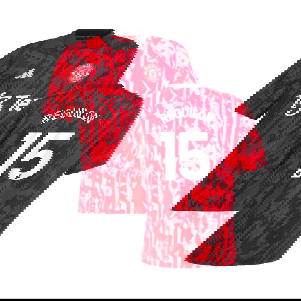 2023-2024 Man Utd Pre-Match Shirt (Red) - Kids (Reguilon 15)