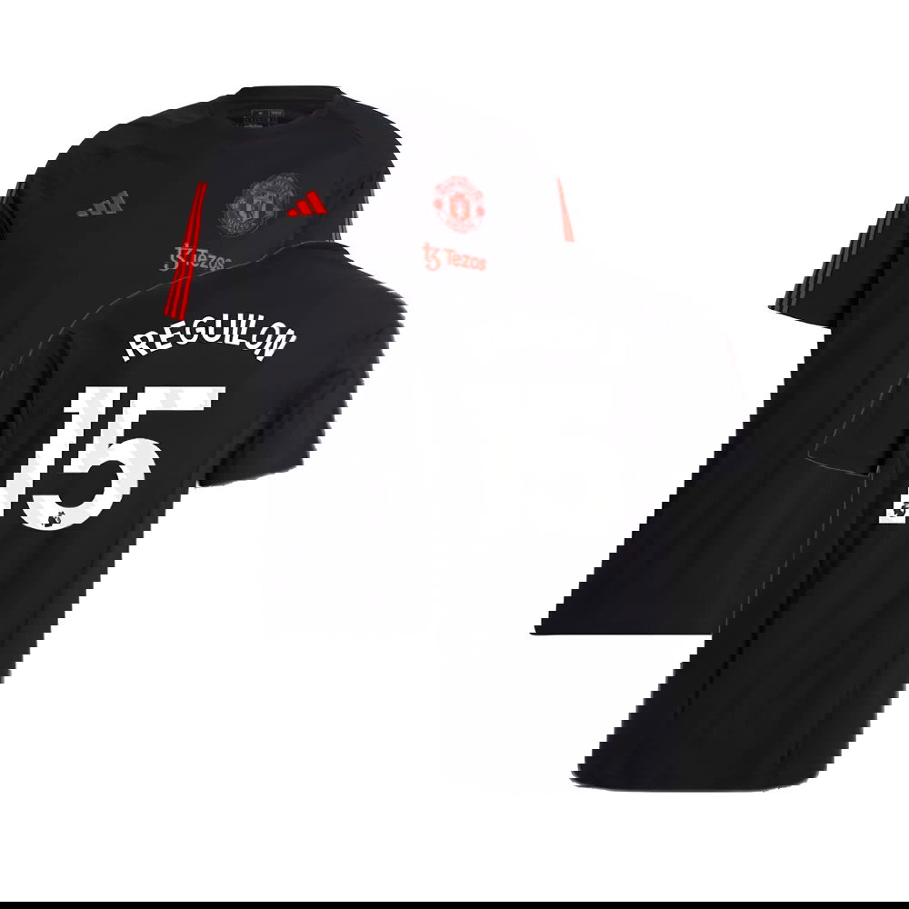2023-2024 Man Utd Training Tee (Black) (Reguilon 15)