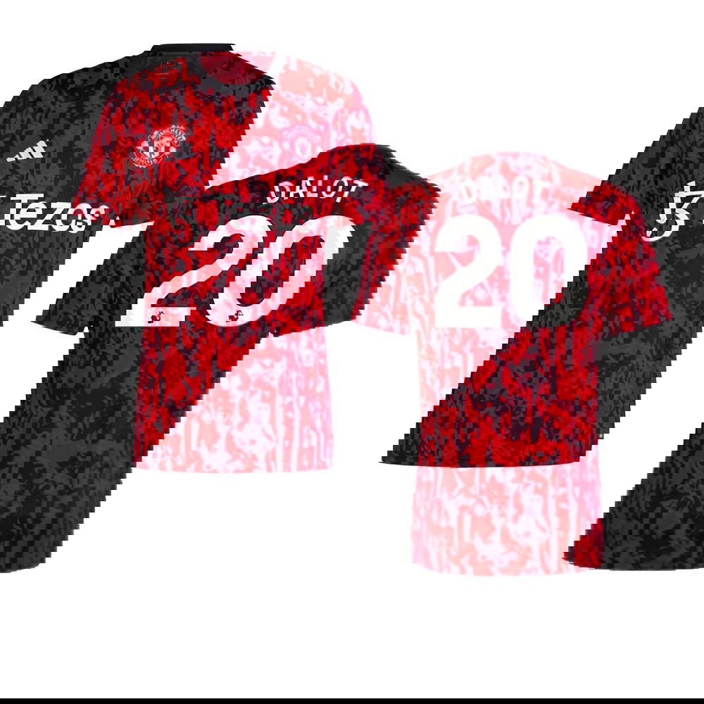 2023-2024 Man Utd Pre-Match Shirt (Red) (Dalot 20)