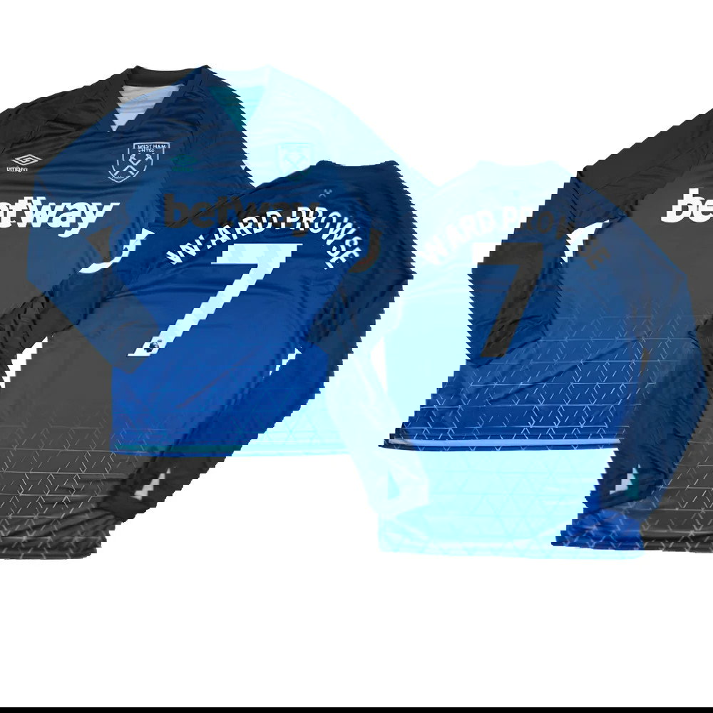 2023-2024 West Ham Long Sleeve Third Shirt (Ward Prowse 7)