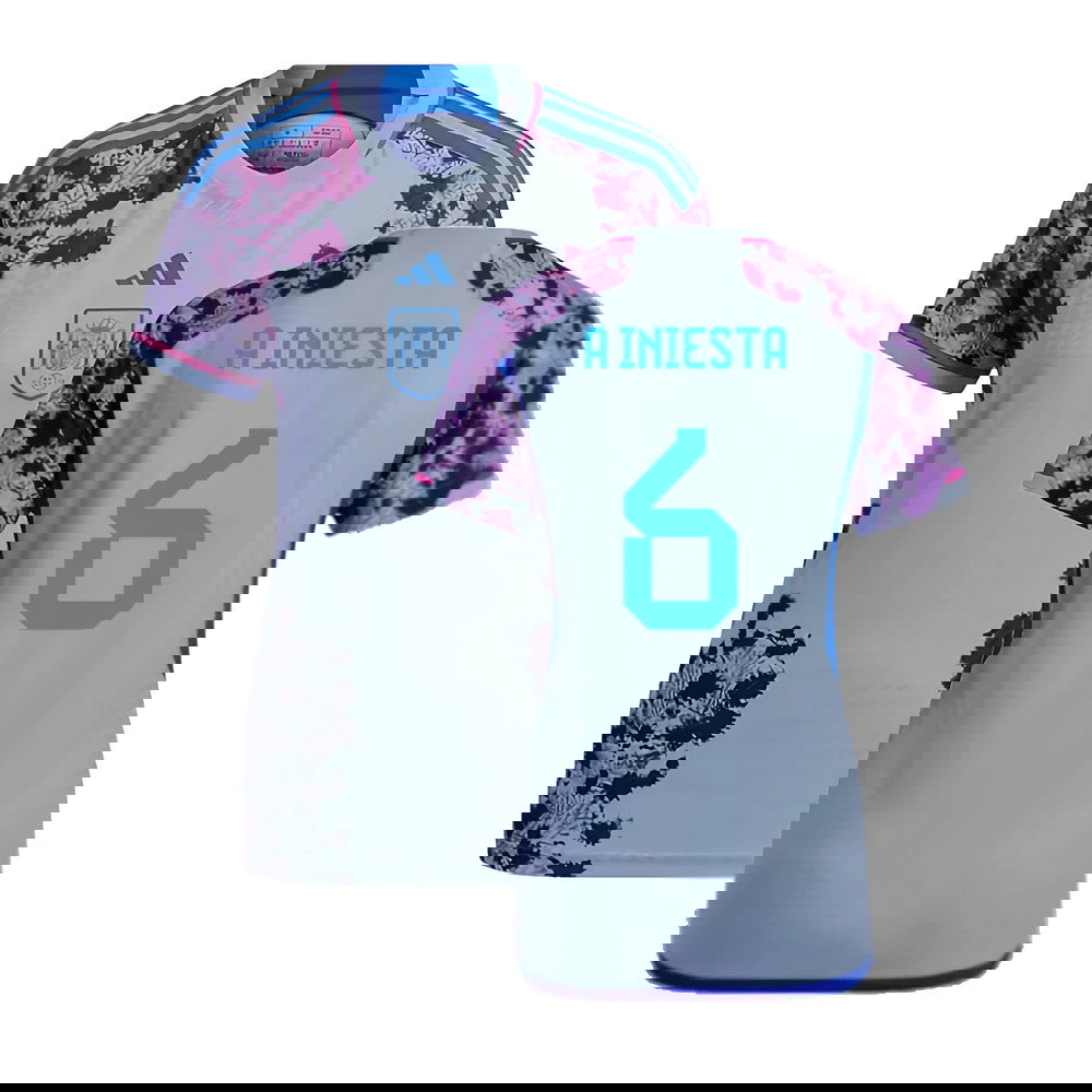 2023-2024 Spain Authentic Away Jersey - Ladies (A Iniesta 6)
