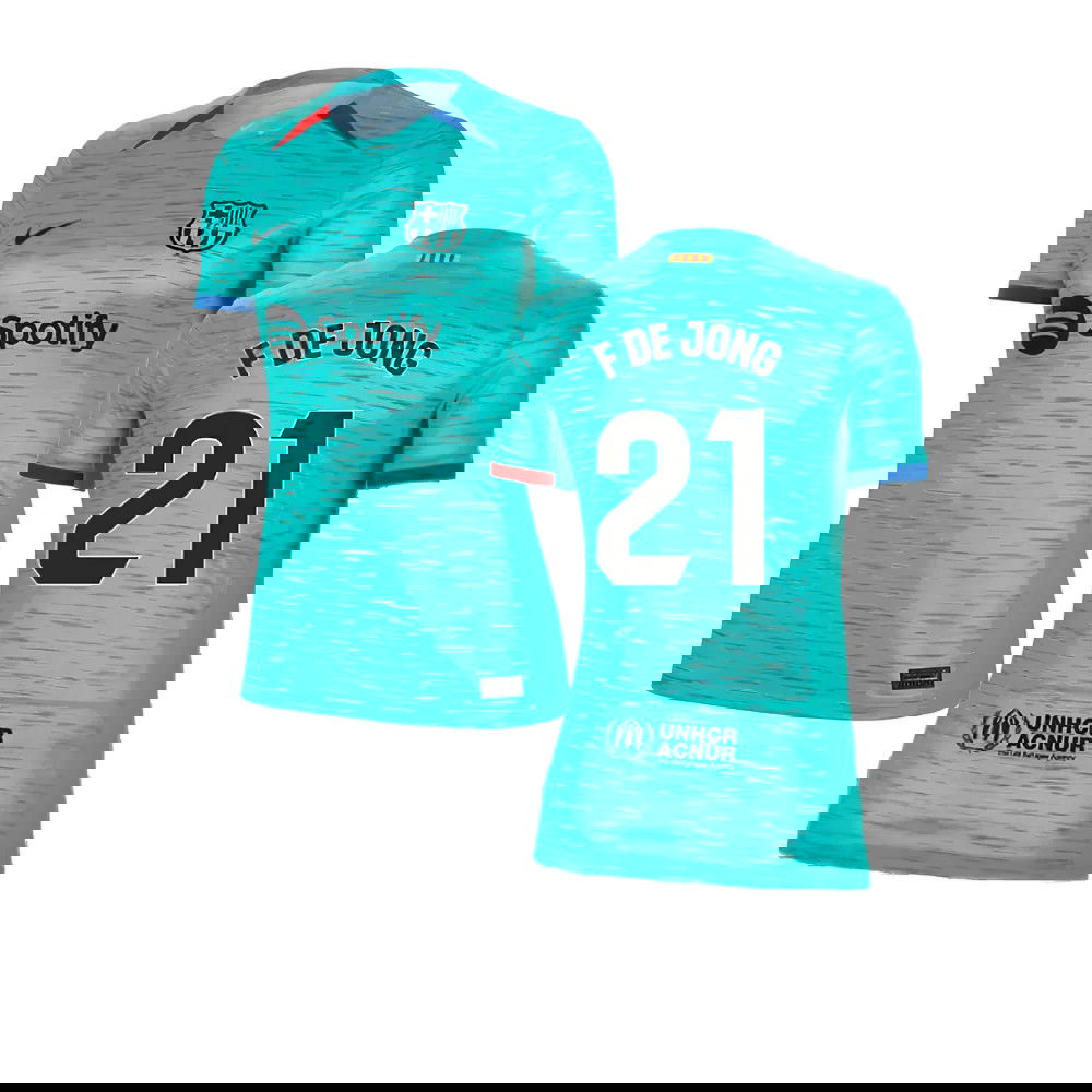 2023-2024 Barcelona Third Shirt (Ladies) (F De Jong 21)