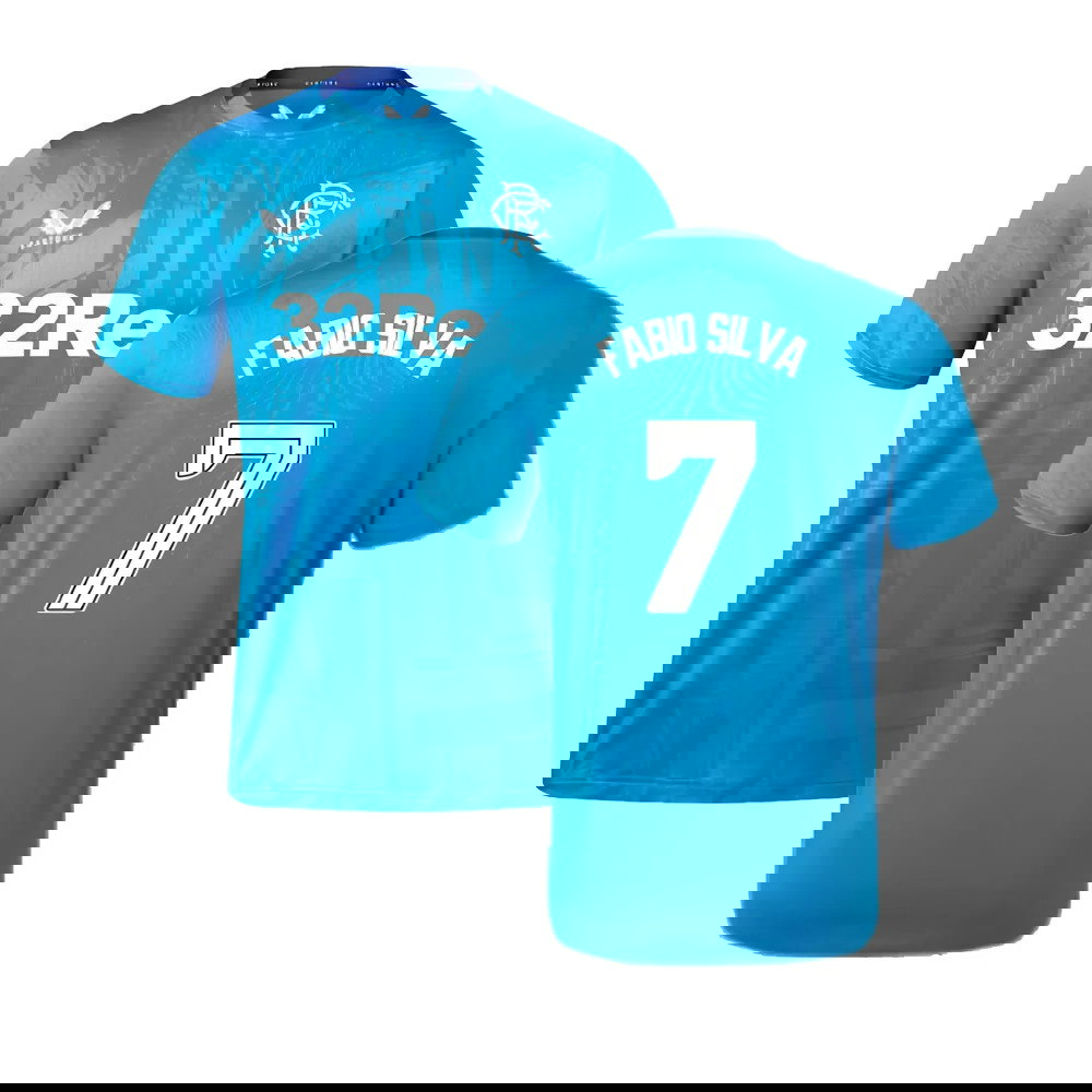 2023-2024 Rangers Players Training Tee (Deep Water) (Fabio Silva 7)