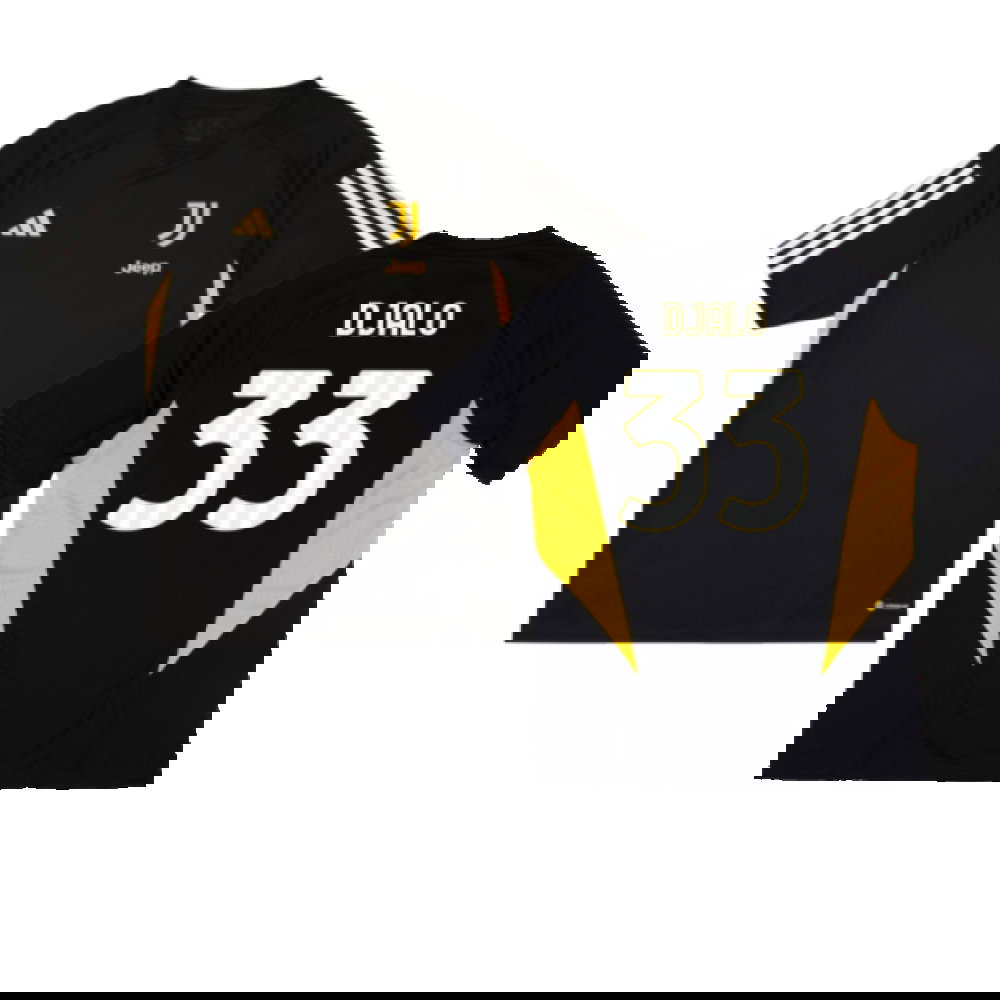 2023-2024 Juventus Training Shirt (Black) (Djalo 33)
