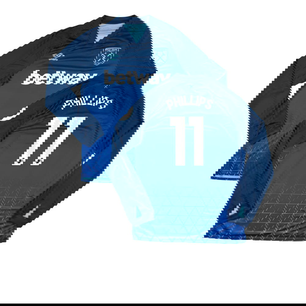 2023-2024 West Ham Long Sleeve Third Shirt (Phillips 11)