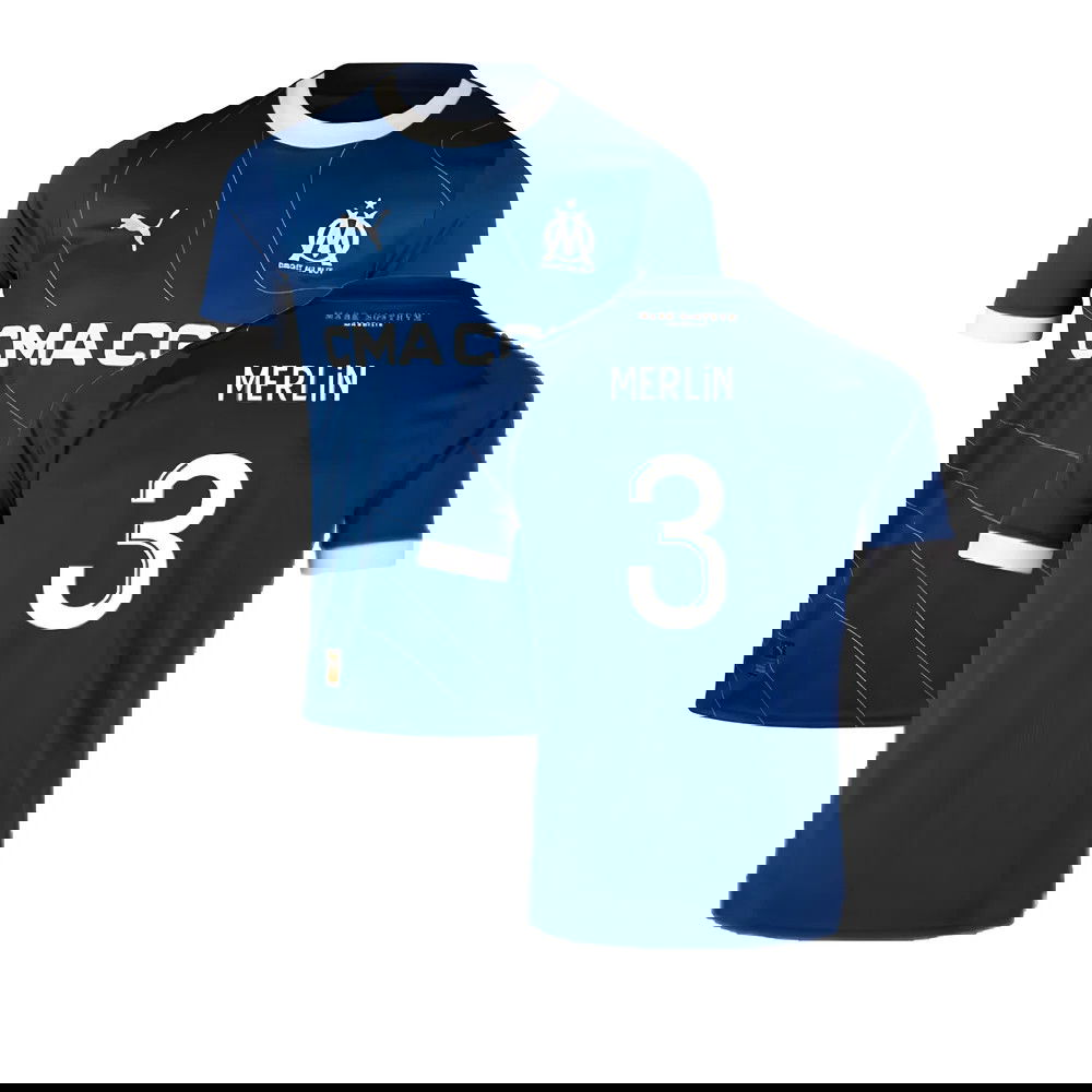2023-2024 Marseille Away Shirt (Kids) (Merlin 3)