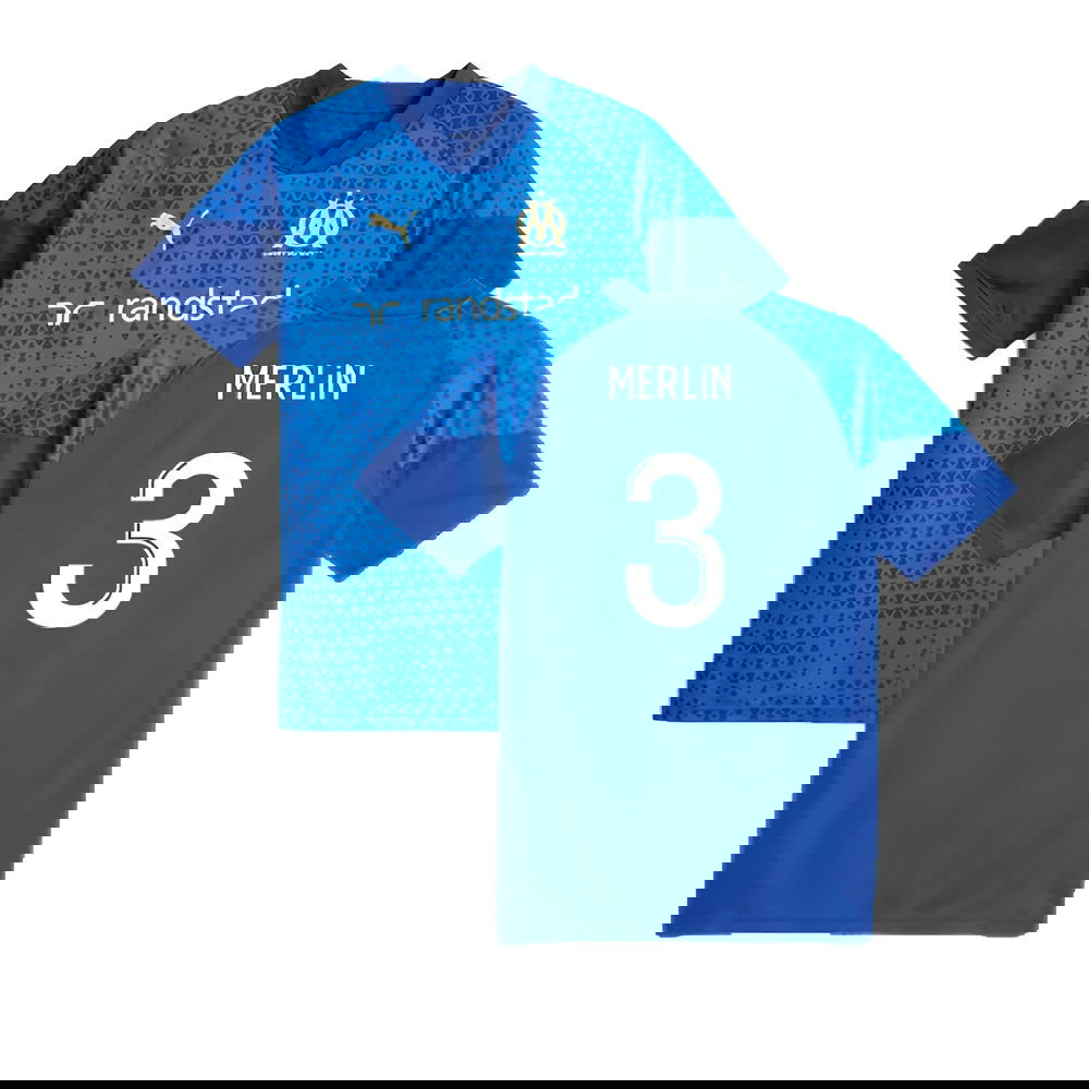2023-2024 Marseille Training Jersey (Blue) (Merlin 3)