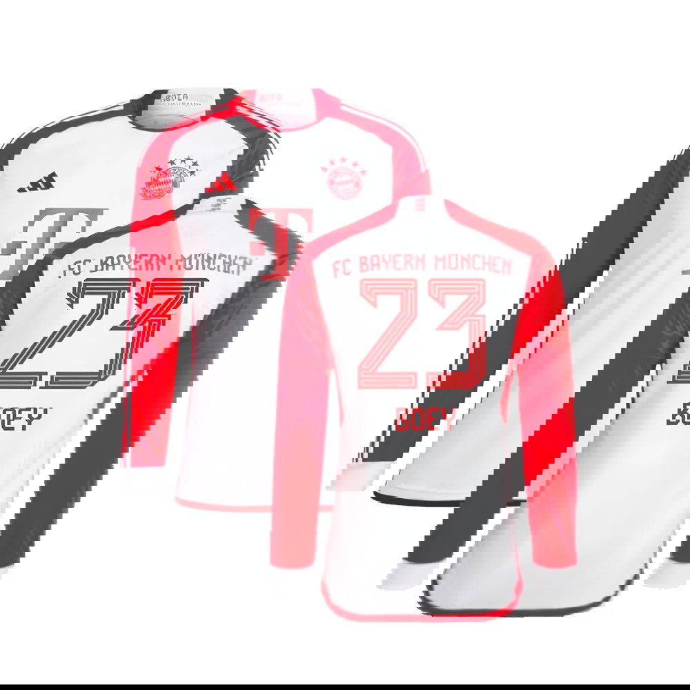 2023-2024 Bayern Munich Long Sleeve Home Shirt (Boey 23)