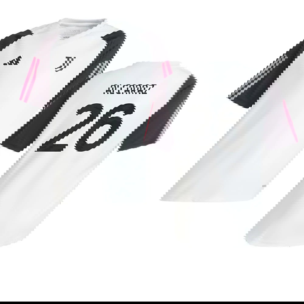 2023-2024 Juventus Training Shirt (White) - Kids (Alcaraz 26)