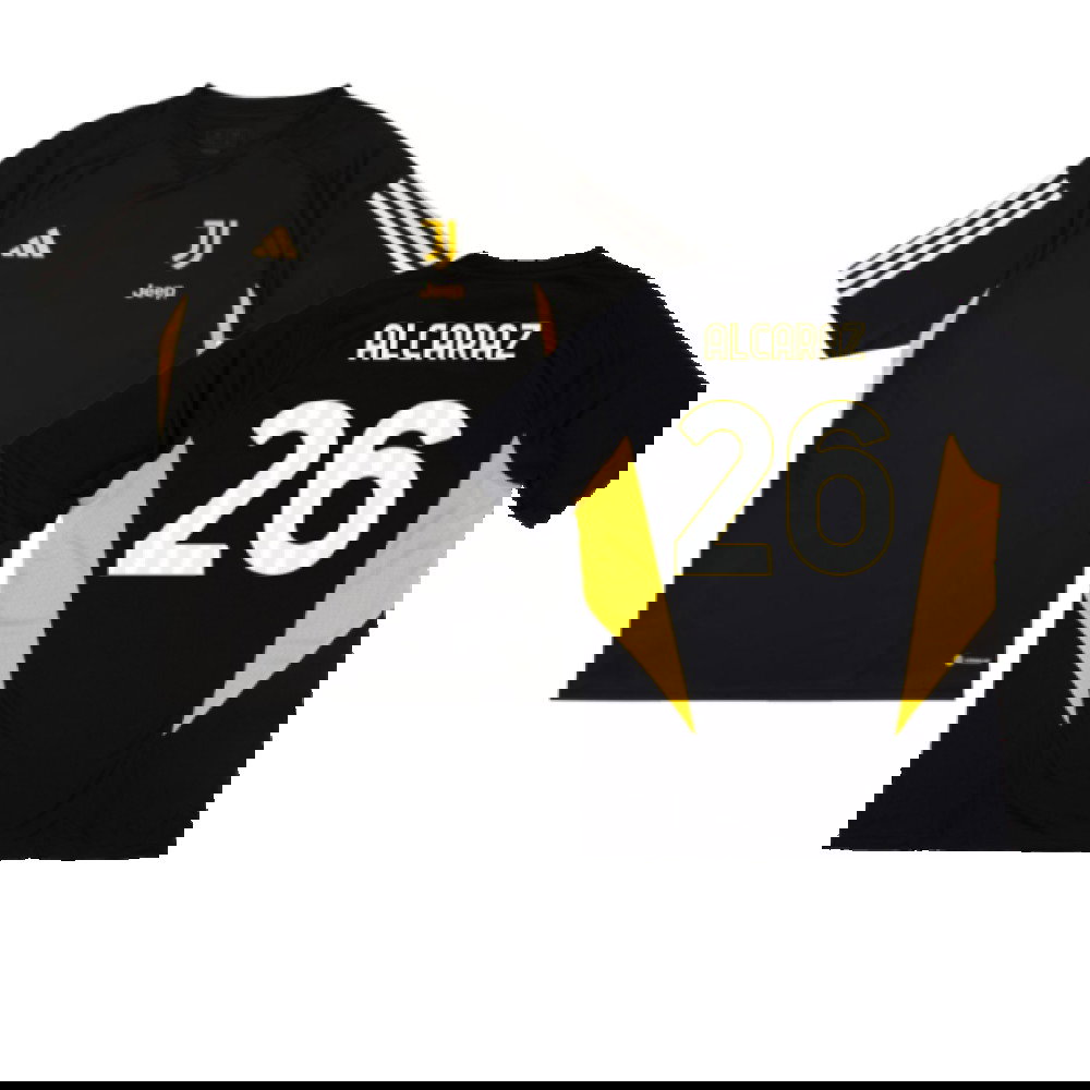 2023-2024 Juventus Training Shirt (Black) (Alcaraz 26)