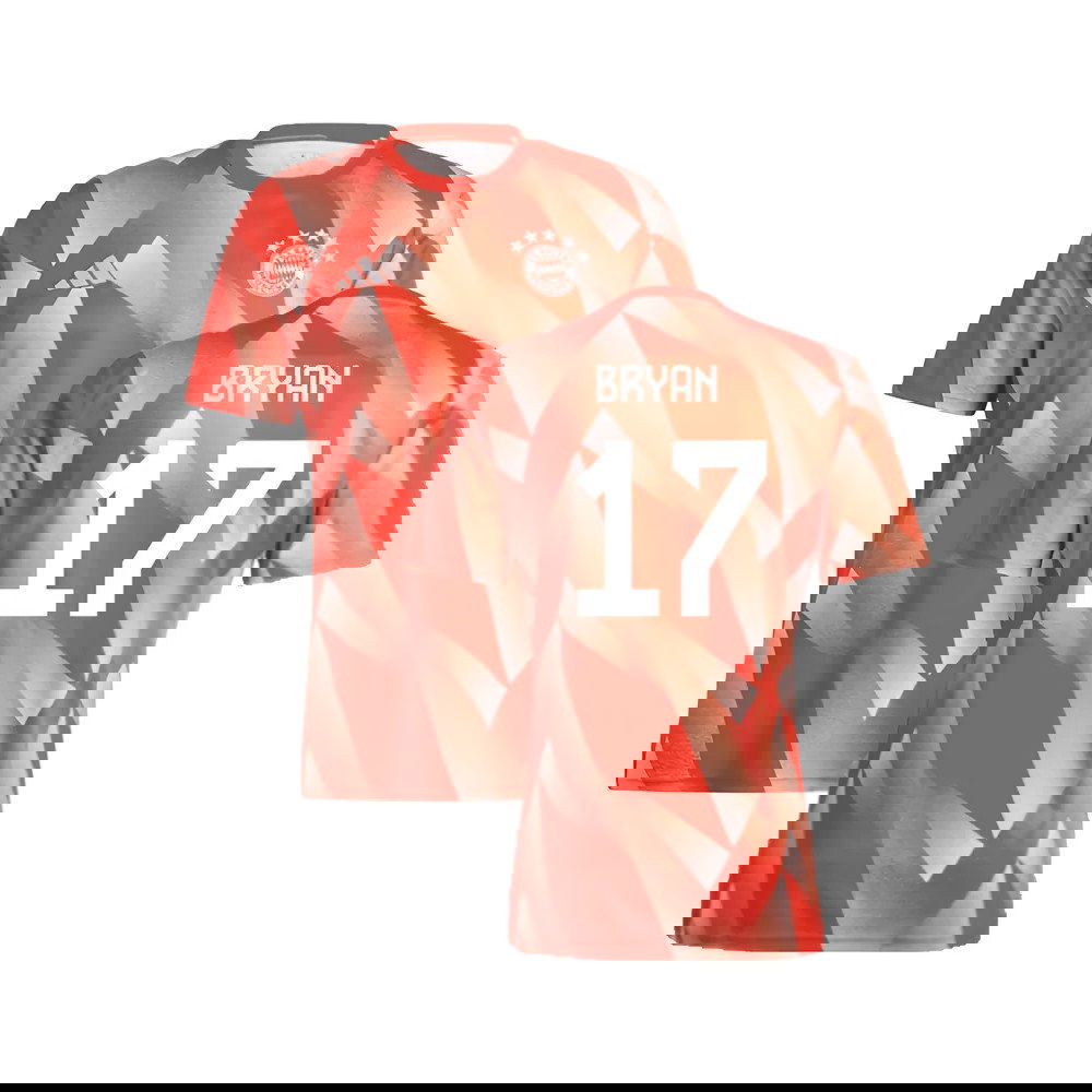 2023-2024 Bayern Munich Pre-Match Shirt (Red) (Bryan 17)