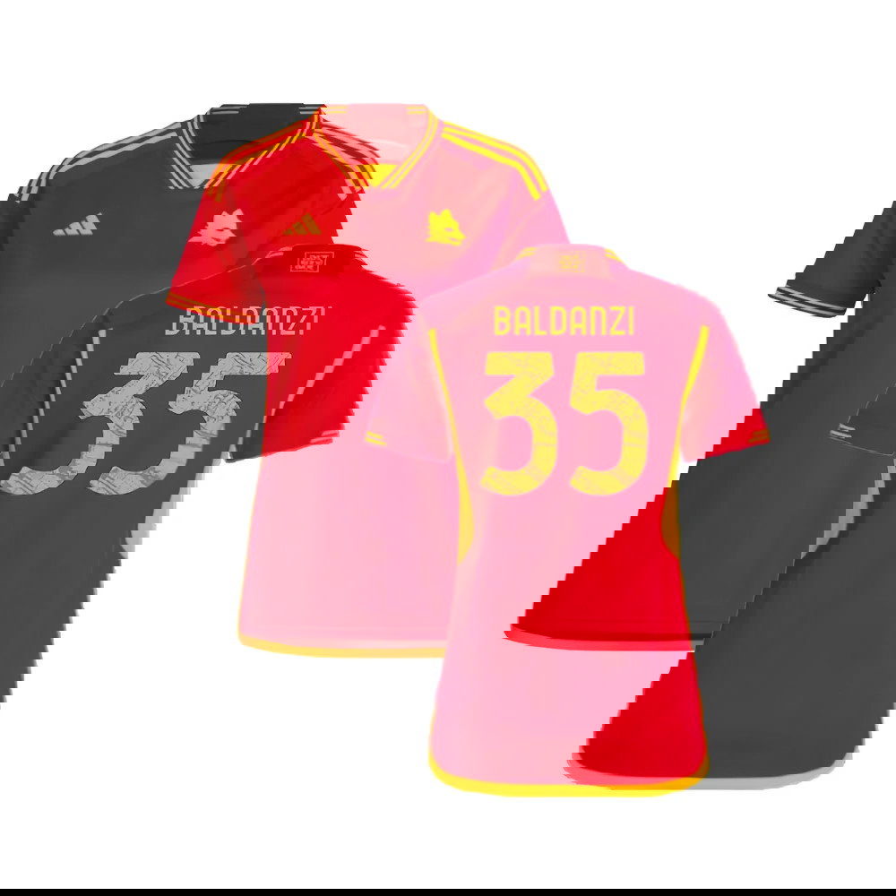 2023-2024 Roma Home Shirt (Ladies) (Baldanzi 35)