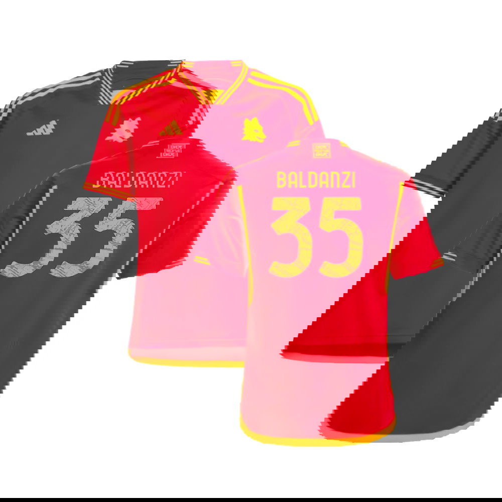 2023-2024 Roma Home Shirt (Kids) (Baldanzi 35)