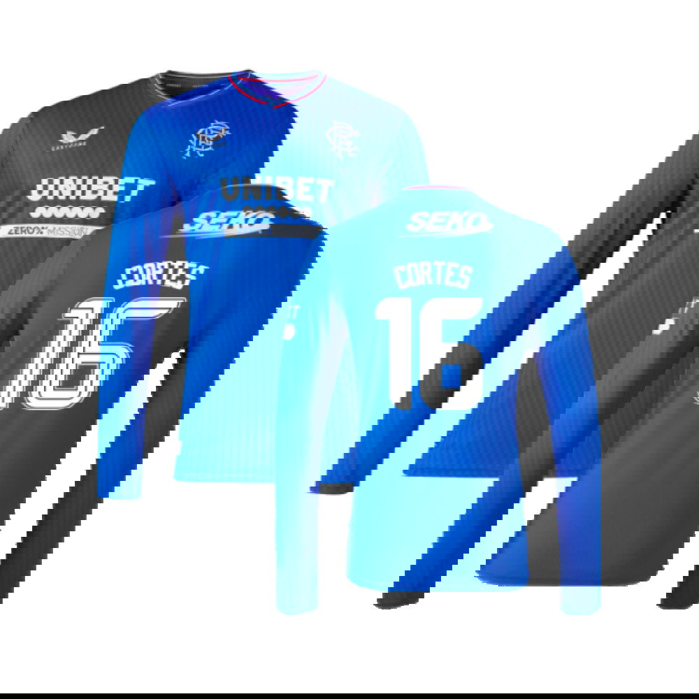 2023-2024 Rangers Long Sleeve Home Shirt (Cortes 16)