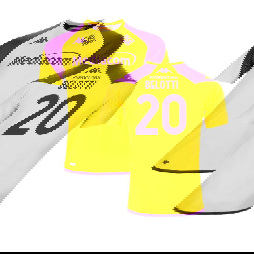 2023-2024 Fiorentina Training Shirt (Yellow) (Belotti 20)