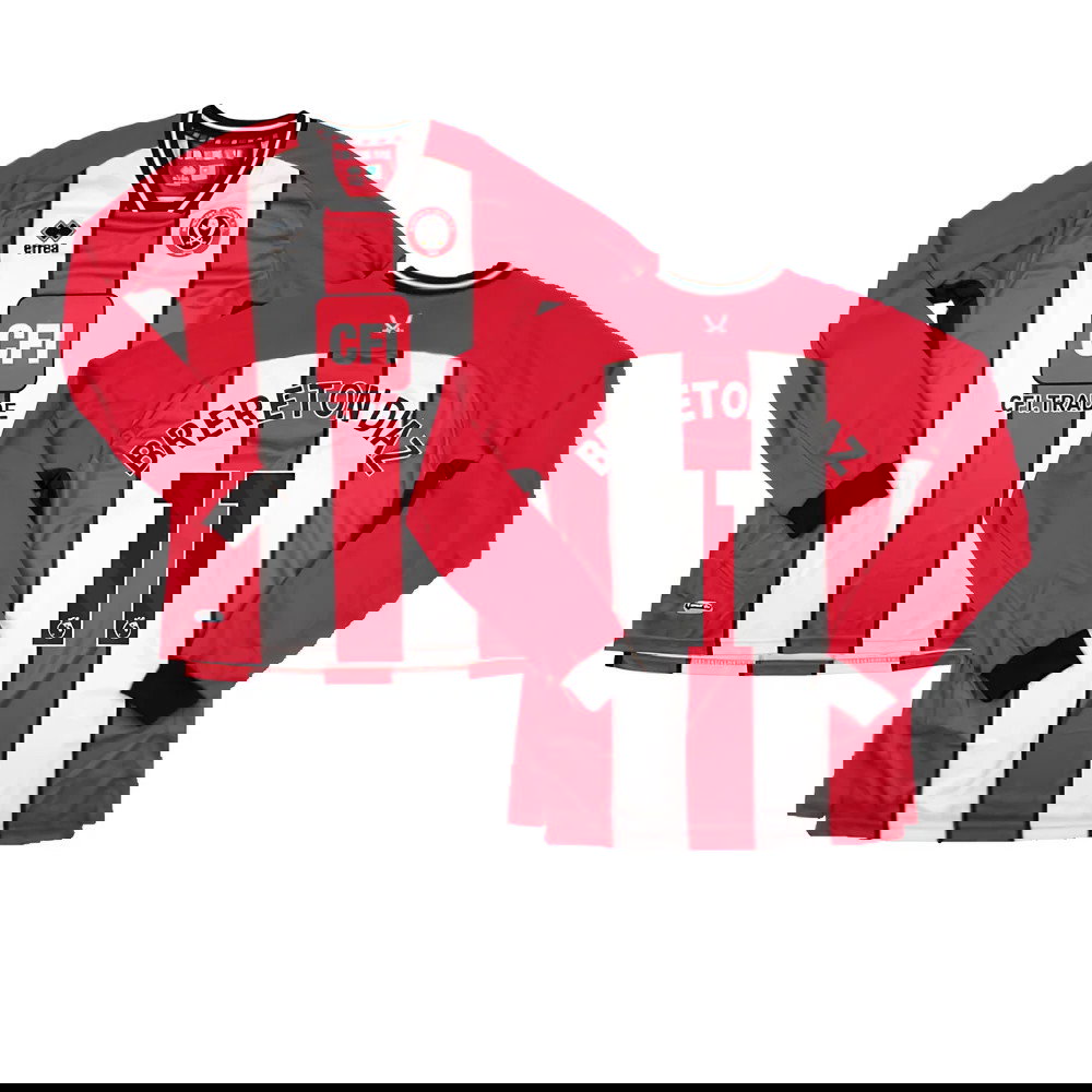 2023-2024 Sheffield United Home Long Sleeve Shirt (Brereton Diaz 11)