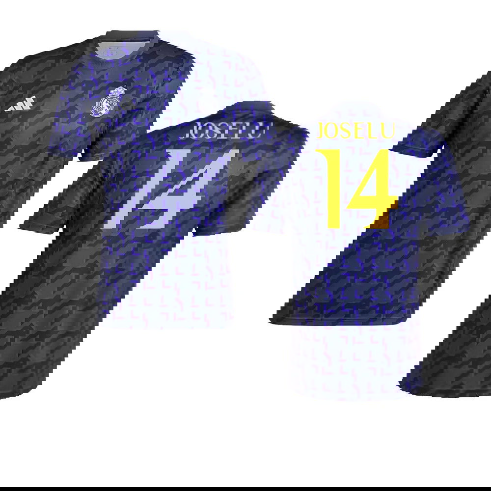 2023-2024 Real Madrid Pre-Match Shirt (Shadow Navy) (Joselu 14)