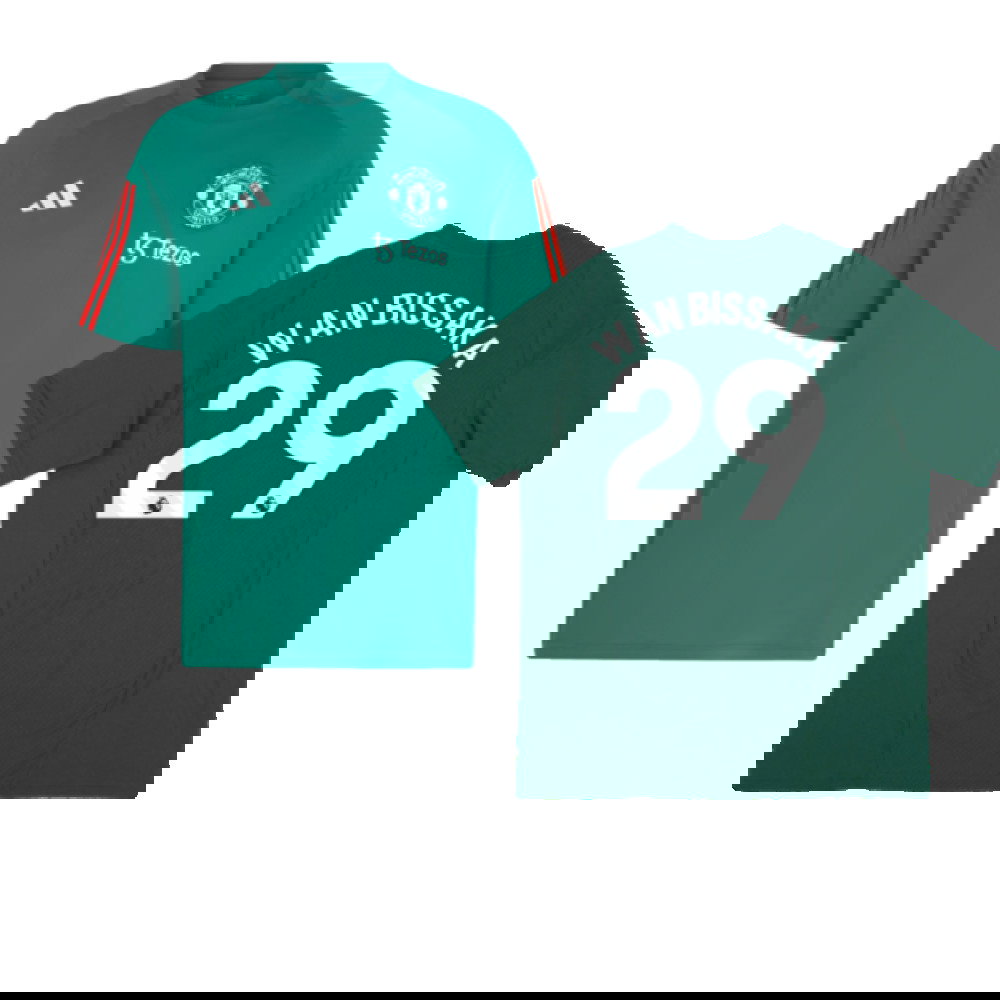 2023-2024 Man Utd Training Tee (Green) (Wan Bissaka 29)