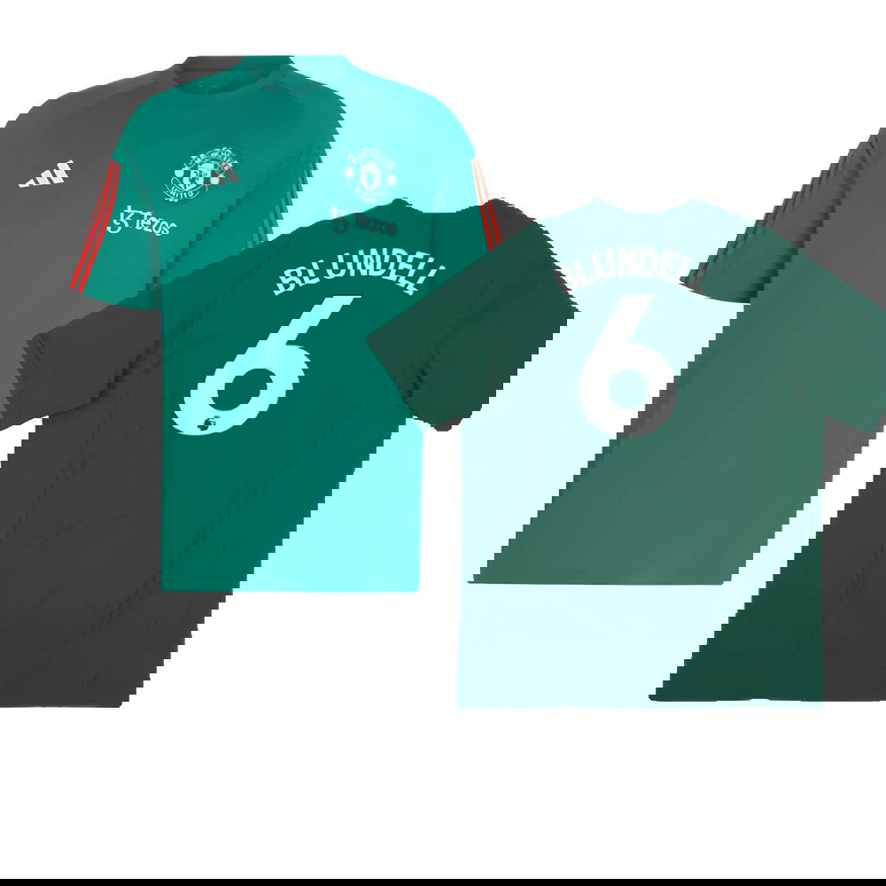 2023-2024 Man Utd Training Tee (Green) (Blundell 6)