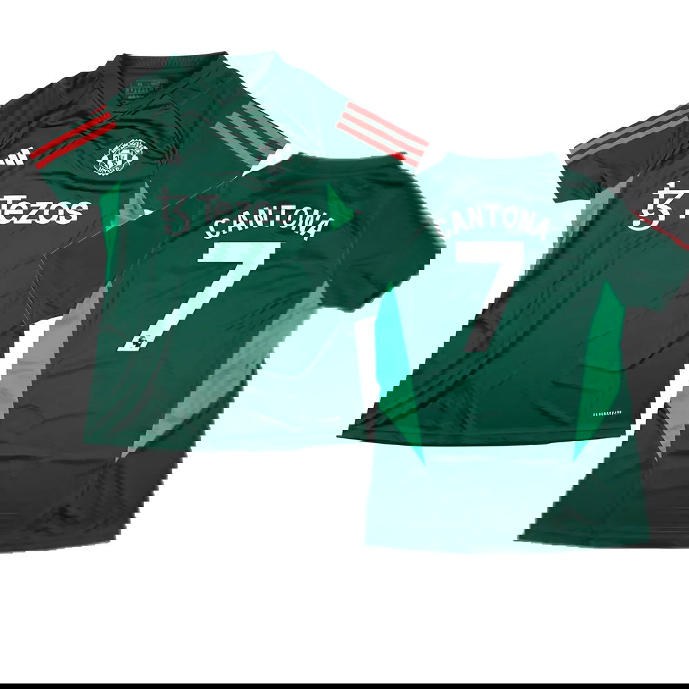 2023-2024 Man Utd Training Shirt (Green) - Ladies (Cantona 7)