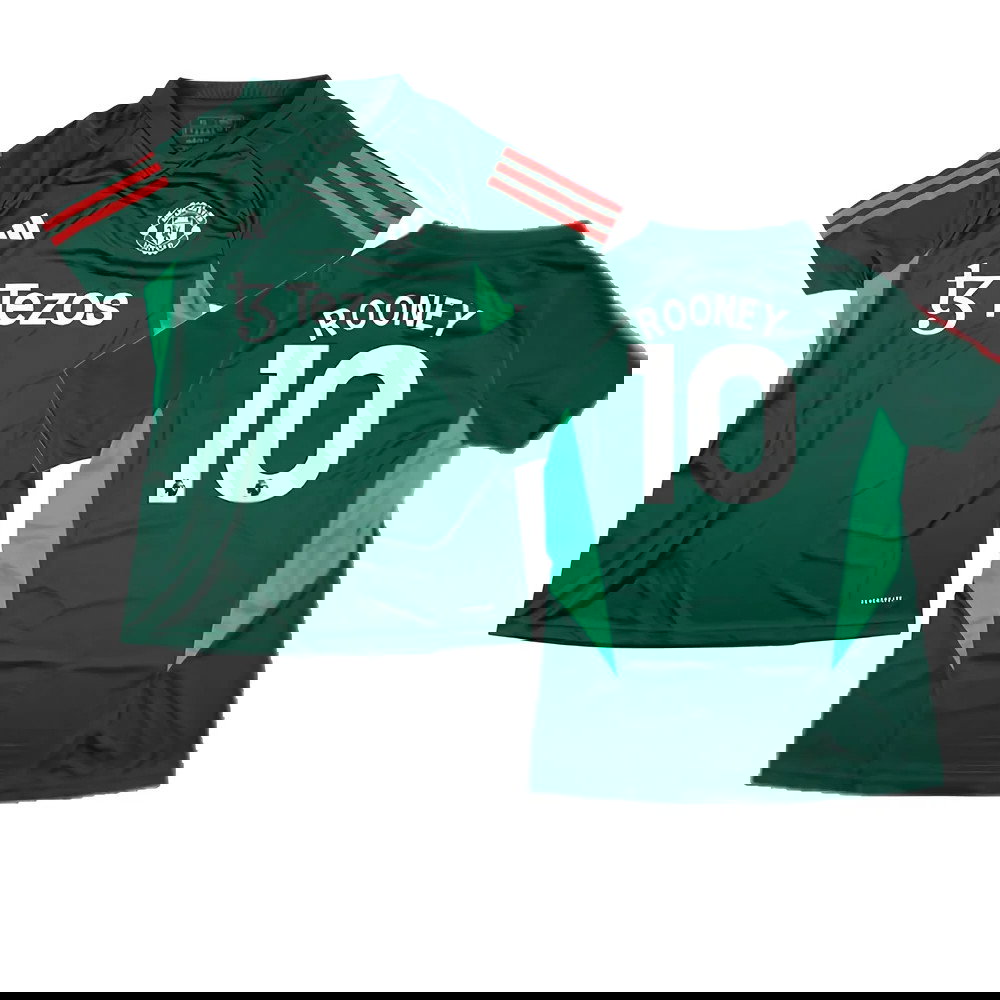 2023-2024 Man Utd Training Shirt (Green) - Ladies (Rooney 10)